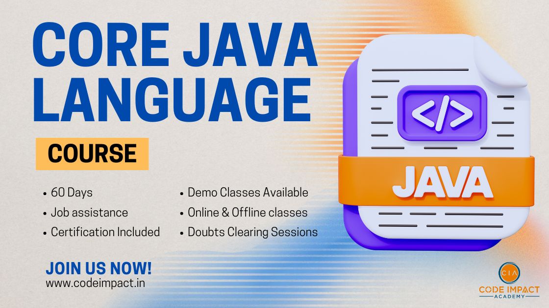CORE JAVA LANGUAGE COURSE BANNER CIA