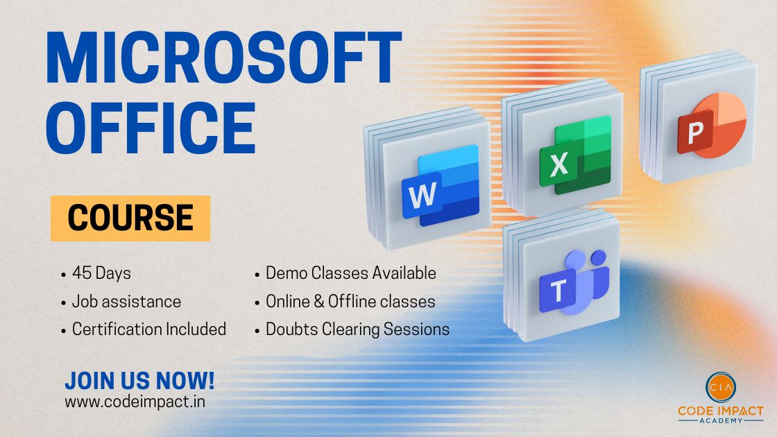 MICROSOFT OFFICE AUTOMATION COURSE BANNER CIA