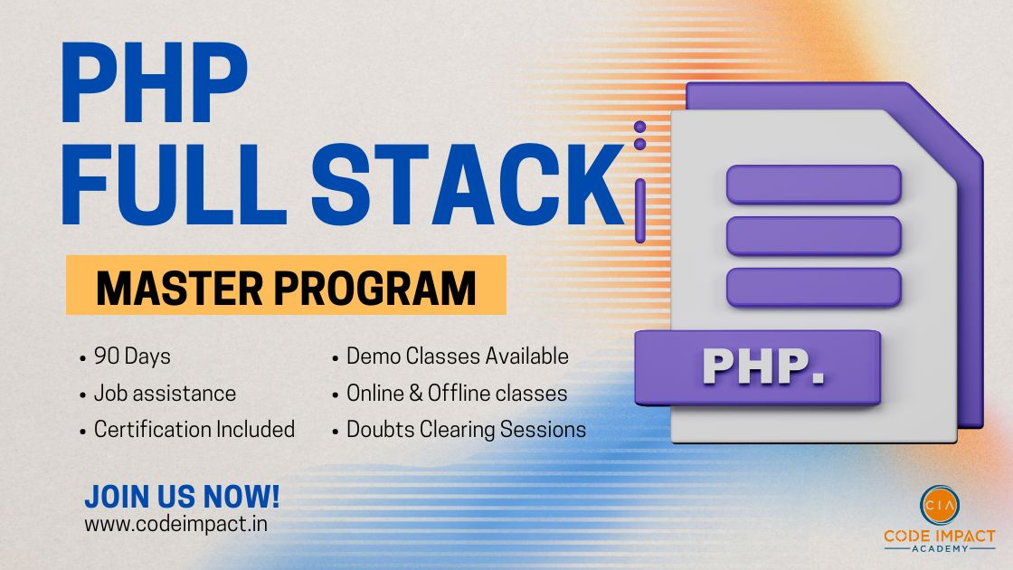 PHP FULL STACK MASTER PROGRAM BANNER CIA